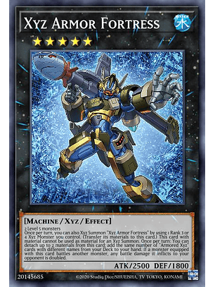 Xyz Armor Fortress - AGOV-EN040 - Super Rare 1st Edition