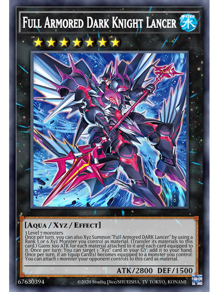 Full Armored Dark Knight Lancer - AGOV-EN041 - Ultra Rare 1st Edition 1