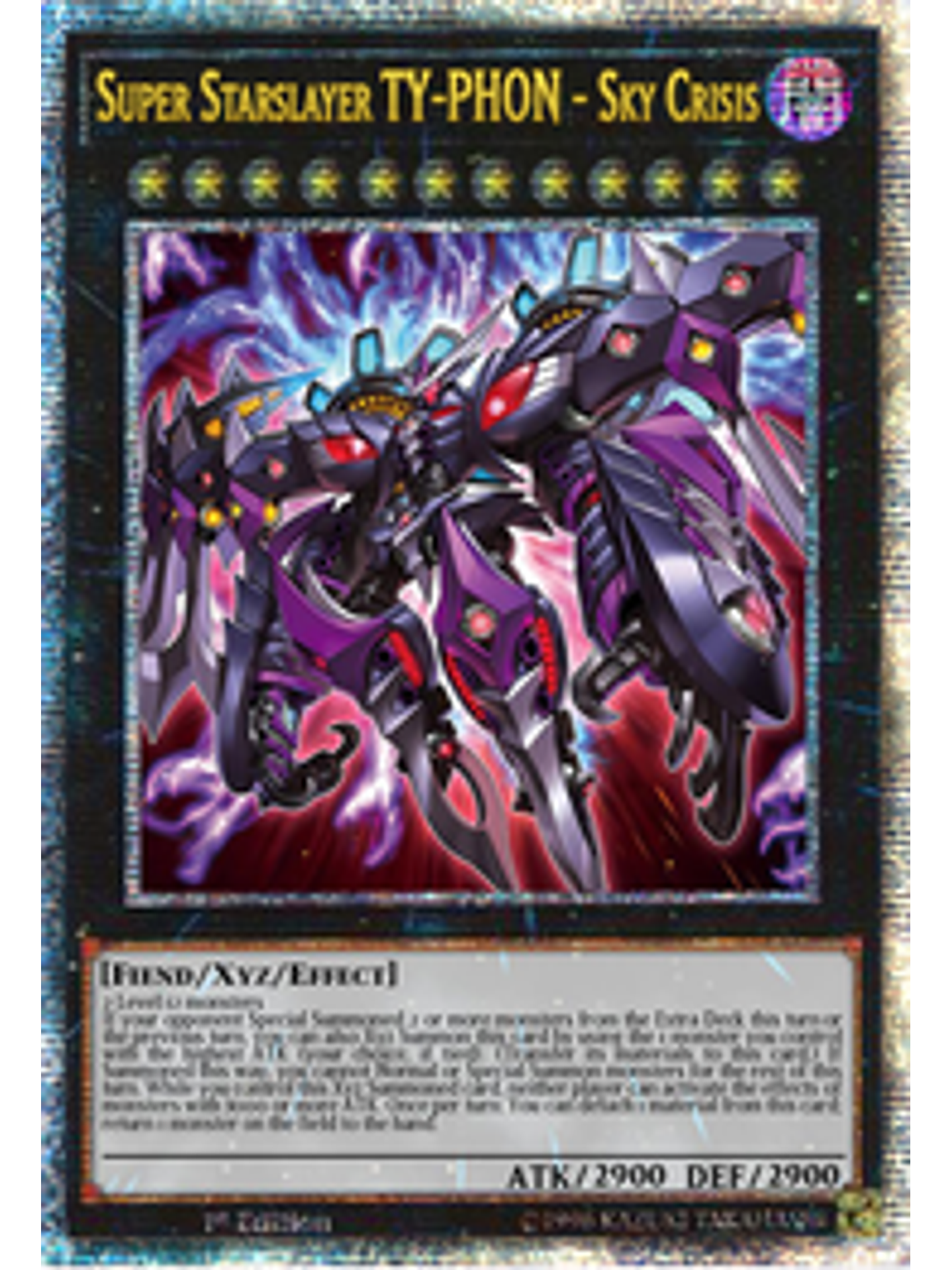 Super Starslayer TY-PHON - Sky Crisis - AGOV-EN042 - Quarter Century Rare 1st Edition 1