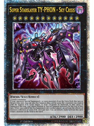 Super Starslayer TY-PHON - Sky Crisis - AGOV-EN042 - Quarter Century Rare 1st Edition