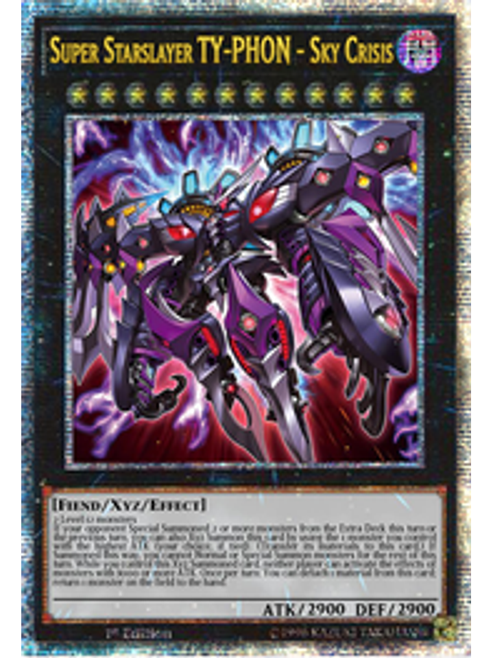 Super Starslayer TY-PHON - Sky Crisis - AGOV-EN042 - Quarter Century Rare 1st Edition 1