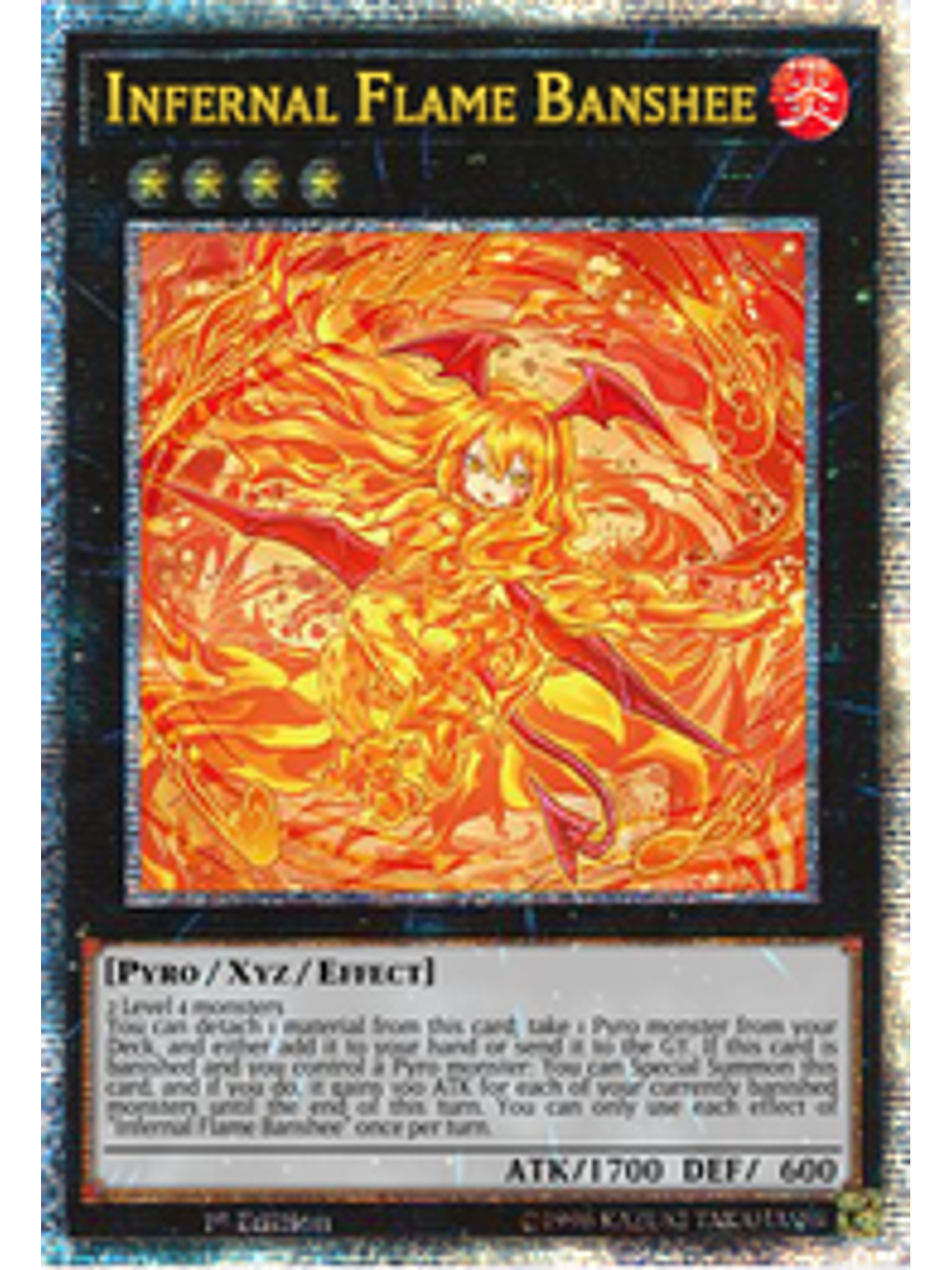 Infernal Flame Banshee - AGOV-EN043 - Quarter Century Rare 1st Edition 1