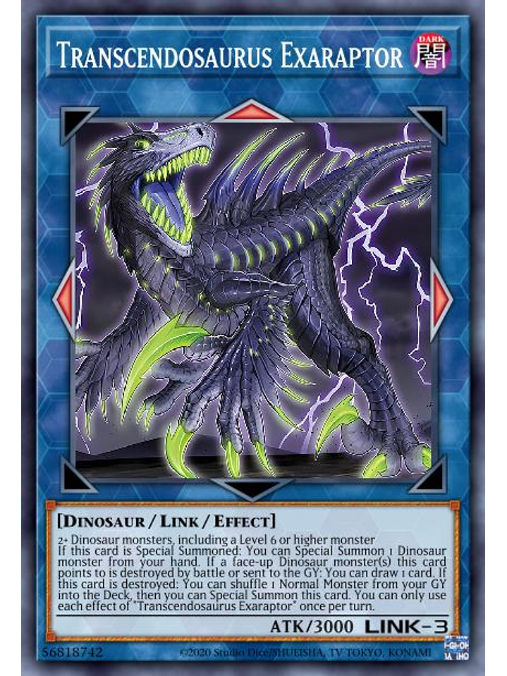 Transcendosaurus Exaraptor - AGOV-EN044 - Common 1st Edition 1