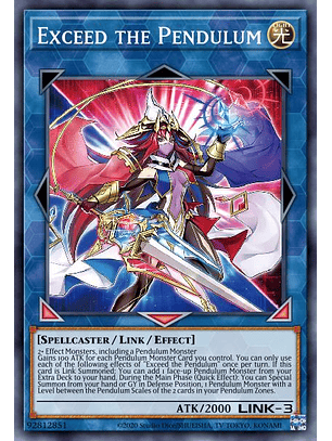 Exceed the Pendulum - AGOV-EN045 - Super Rare 1st Edition