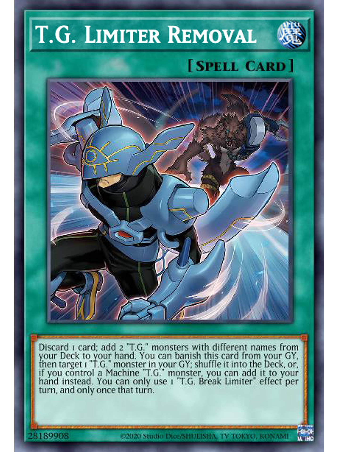 T.G. Limiter Removal - AGOV-EN049 - Secret Rare 1st Edition 1