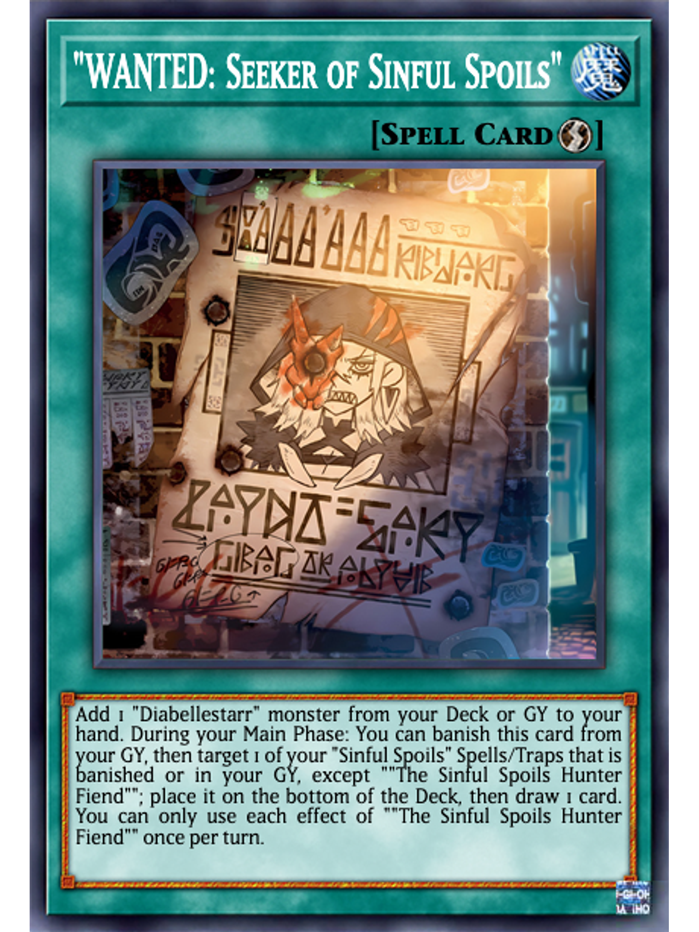 WANTED: Seeker of Sinful Spoils - AGOV-EN054 - Secret Rare 1st Edition 1