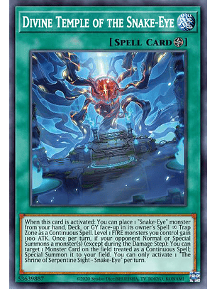 Divine Temple of the Snake-Eye - AGOV-EN056 - Ultra Rare 1st Edition