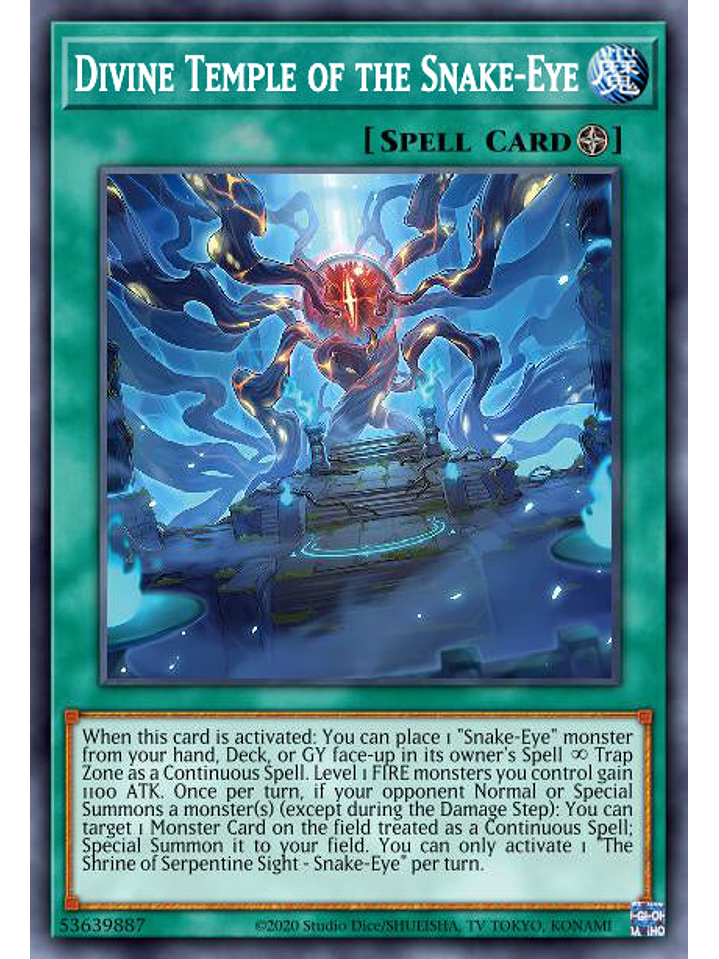 Divine Temple of the Snake-Eye - AGOV-EN056 - Ultra Rare 1st Edition 1