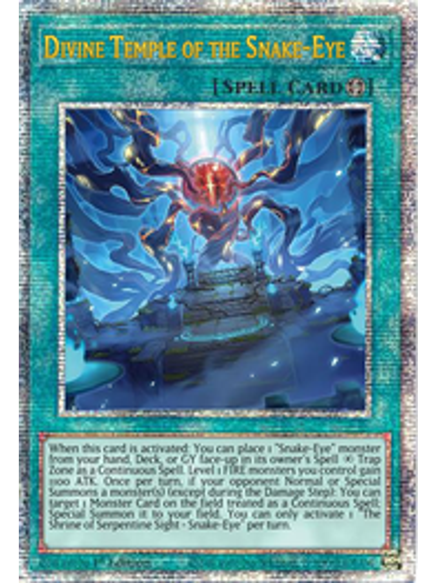 Divine Temple of the Snake-Eye - AGOV-EN056 - Quarter Century Rare 1st Edition 1