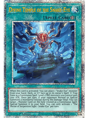 Divine Temple of the Snake-Eye - AGOV-EN056 - Quarter Century Rare 1st Edition