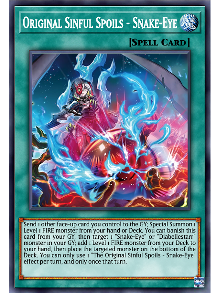 Original Sinful Spoils - Snake-Eye - AGOV-EN057 - Ultra Rare 1st Edition 1