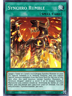 Synchro Rumble - AGOV-EN060 - Super Rare 1st Edition