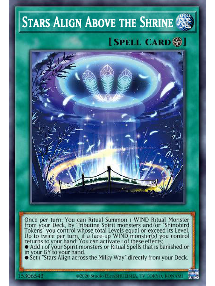 Stars Align Above the Shrine - AGOV-EN061 - Common 1st Edition 1