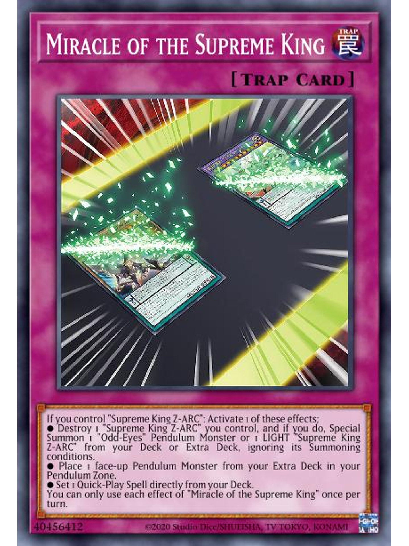 Miracle of the Supreme King - AGOV-EN068 - Common 1st Edition 1