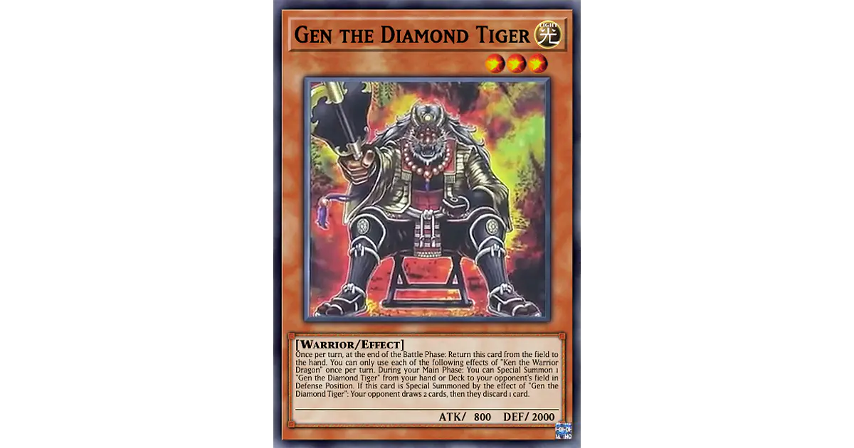 Yu-Gi-Oh! Carta Test Tiger (GLAS-EN082) - Edizione 1st - Rarità Ultra Rare - Da Set Gladiators Assault