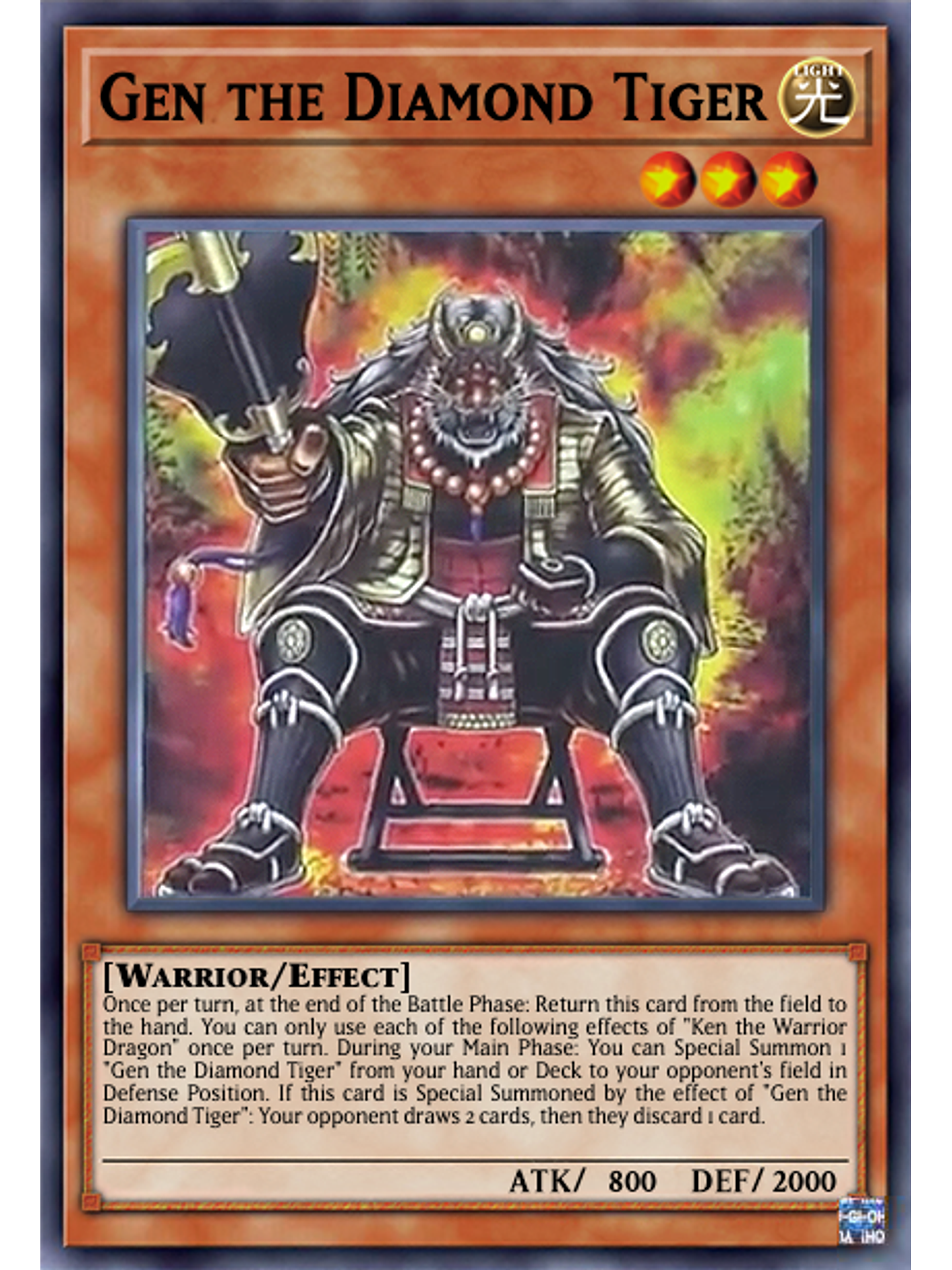 Gen the Diamond Tiger - AGOV-EN082 - Common 1st Edition 1