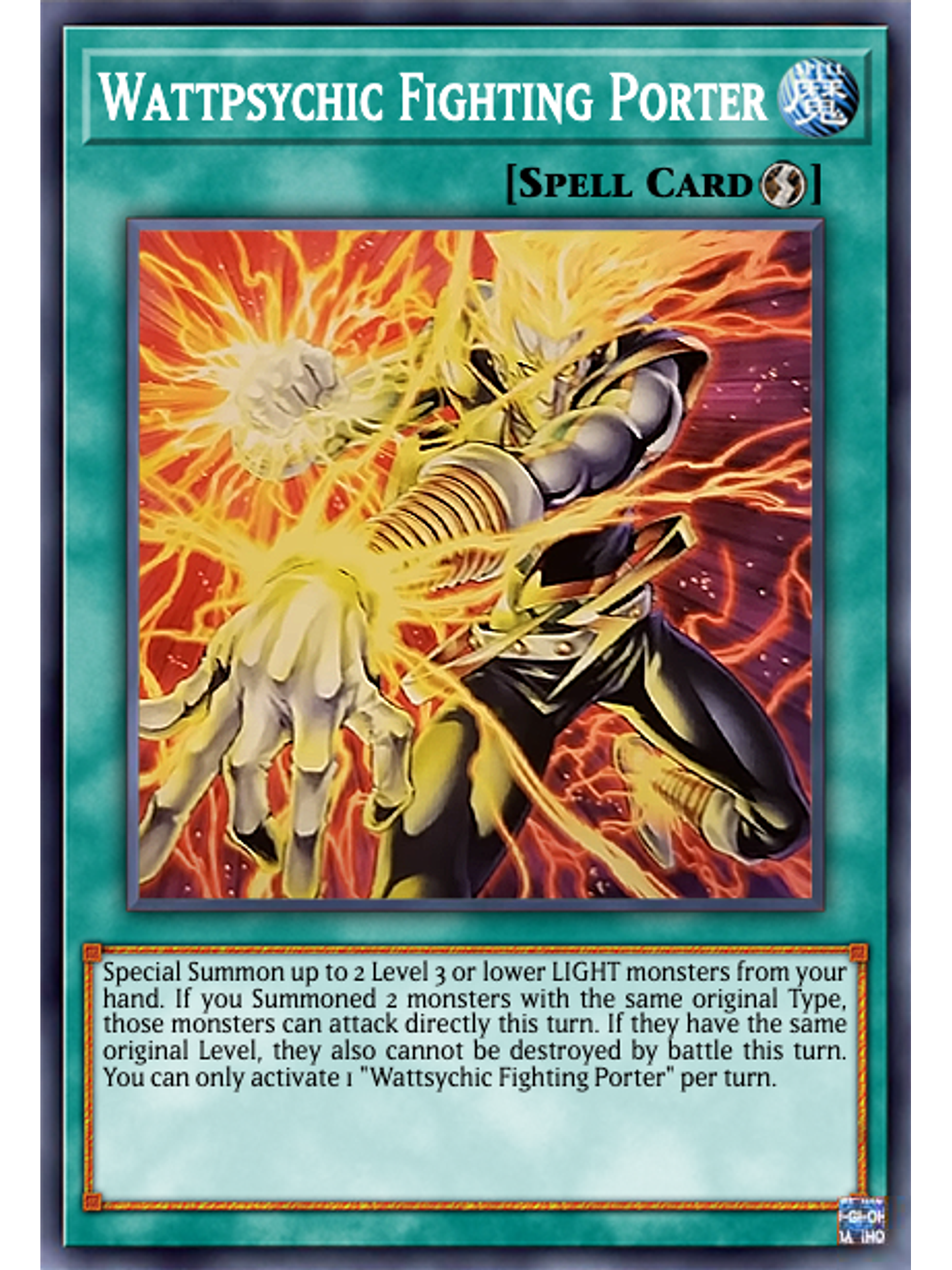 Wattsychic Fighting Porter - AGOV-EN085 - Common 1st Edition 1