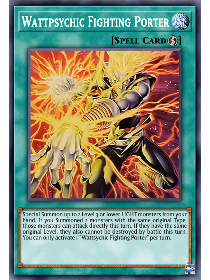 Wattsychic Fighting Porter - AGOV-EN085 - Common 1st Edition 1