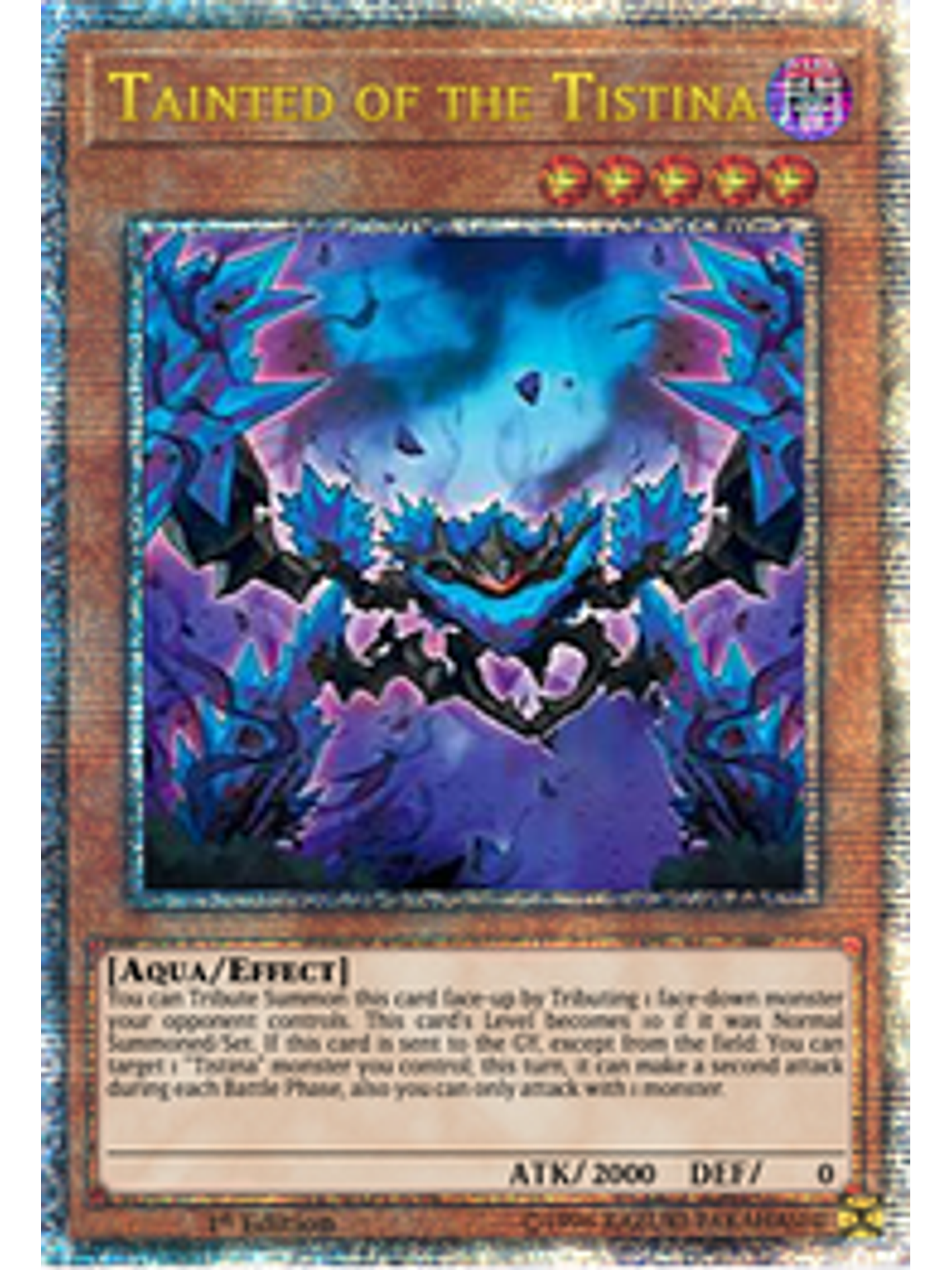 Tainted of the Tistina - AGOV-EN088 - Quarter Century Rare 1st Edition 1