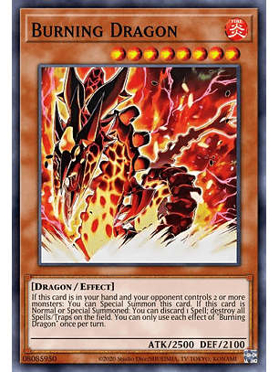 Burning Dragon - AGOV-EN094 - Super Rare 1st Edition