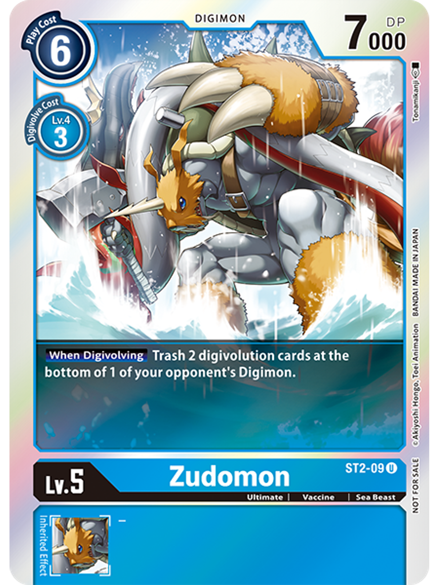 ST2-09 (Alternative Art) Zudomon 1