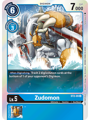 ST2-09 (Alternative Art) Zudomon