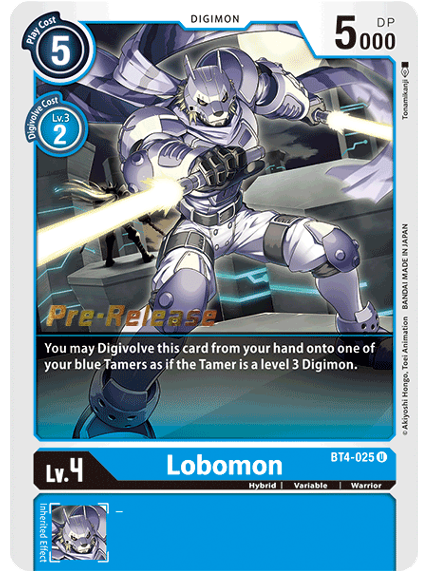 BT4-025 U Lobomon (PRE) 1