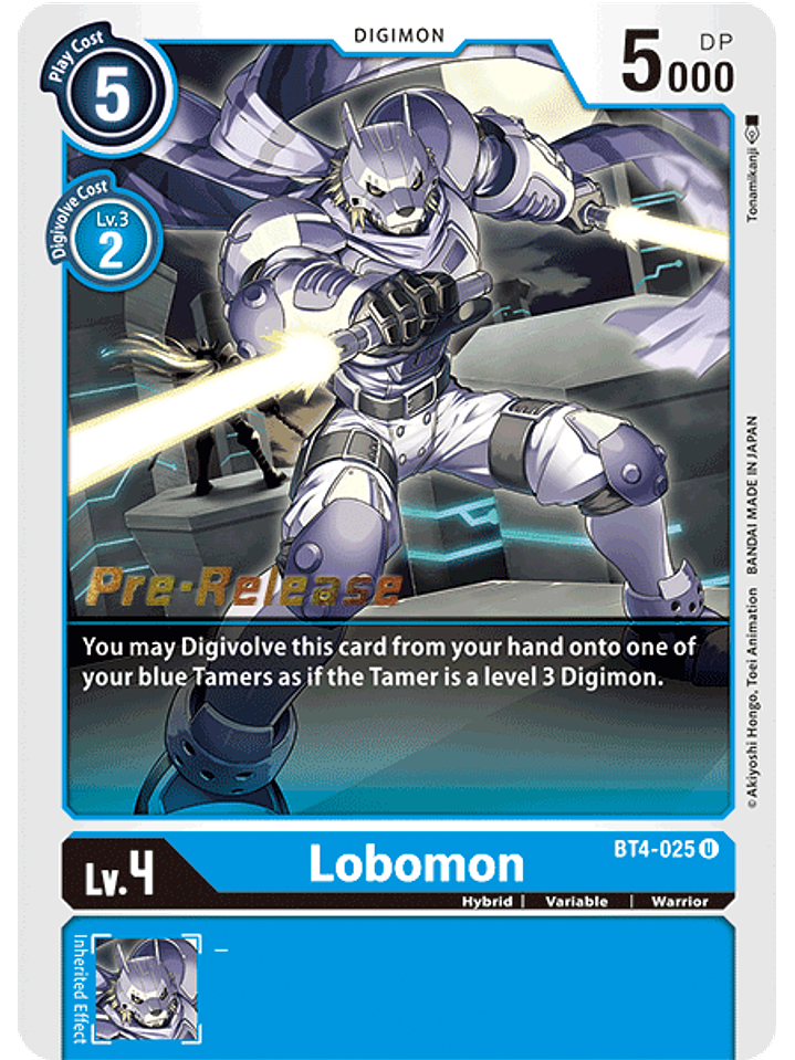 BT4-025 U Lobomon (PRE) 1