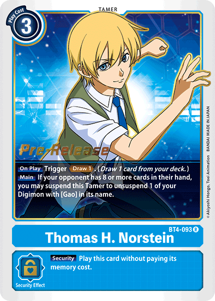 BT4-093 R Thomas H. Norstein (PRE)