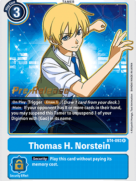BT4-093 R Thomas H. Norstein (PRE)