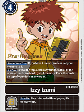 BT4-096 R Izzy Izumi (PRE)