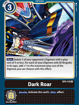 BT4-110 R Dark Roar (PRE)