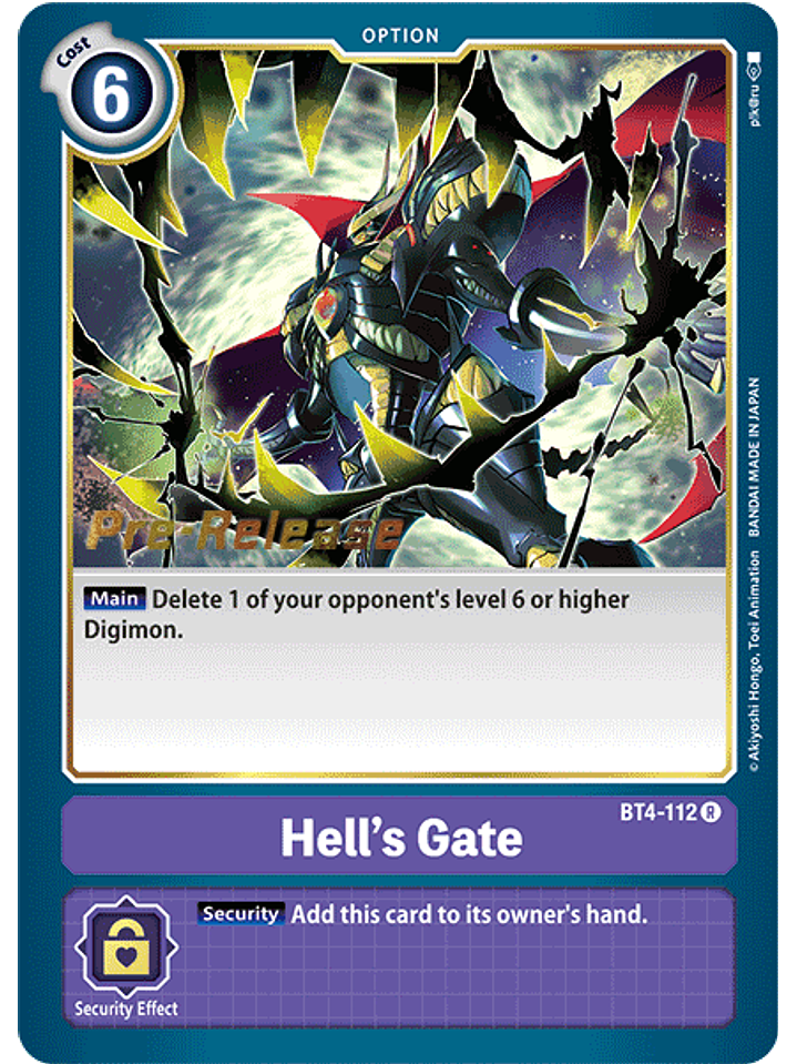 BT4-112 R Hell's Gate (PRE) 1