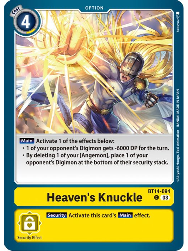 BT14-094 C Heaven's Knuckle 1