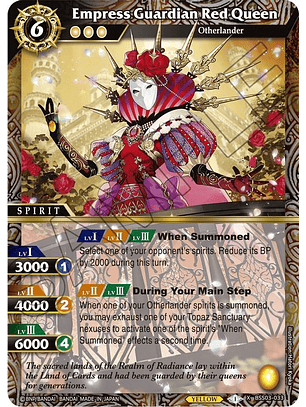 BSS03-033 X Rare Empress Guardian Red Queen