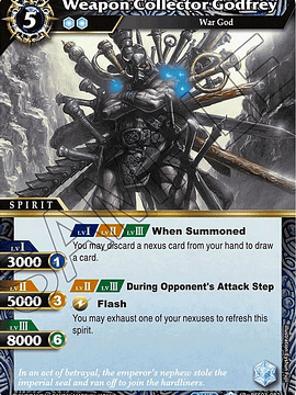 BSS03-082 R Weapon Collector Godfrey (Foil)
