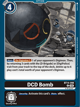 BT14-098 C DCD Bomb