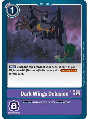 BT14-099 U Dark Wing's Delusion