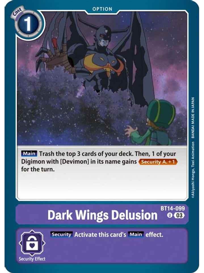BT14-099 U Dark Wing's Delusion 1
