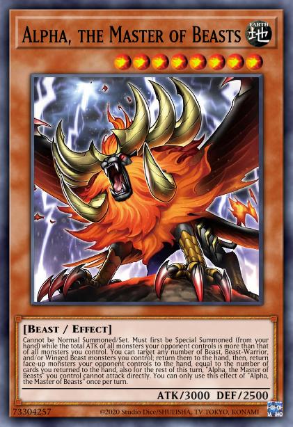 Alpha, the Master of Beasts - RA01-EN022 - Super Rare