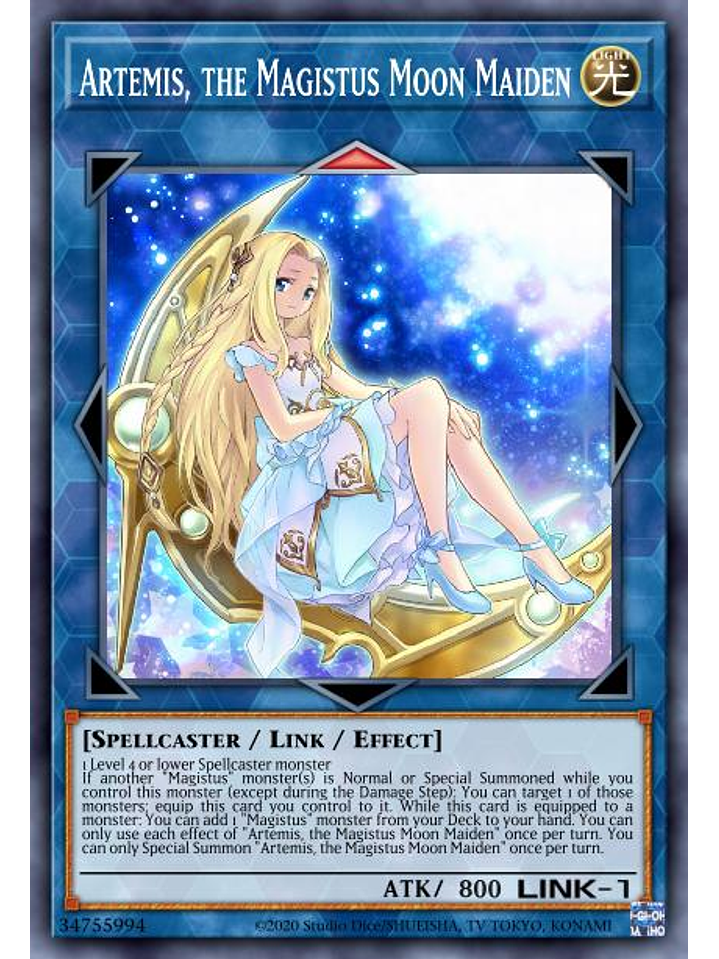 Artemis, the Magistus Moon Maiden - RA01-EN049 - Super Rare 1