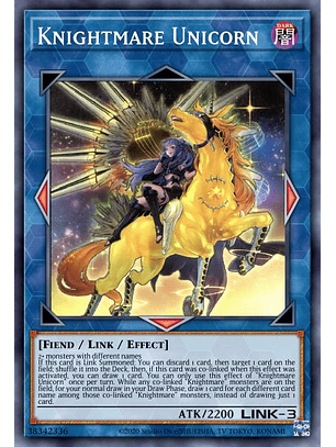 Knightmare Unicorn (alternate art) - RA01-EN043 - Ultra Rare