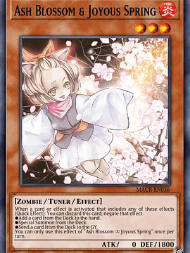 Ash Blossom & Joyous Spring - RA01-EN008 - Secret Rare