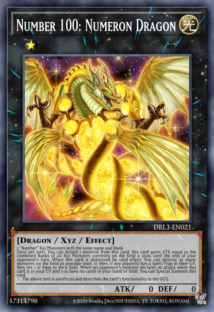Number 100: Numeron Dragon - RA01-EN039 - Secret Rare