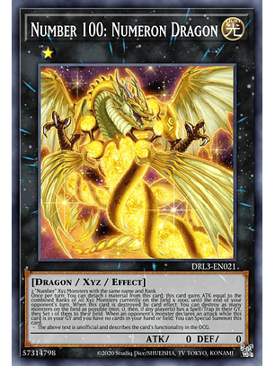 Number 100: Numeron Dragon - RA01-EN039 - Secret Rare