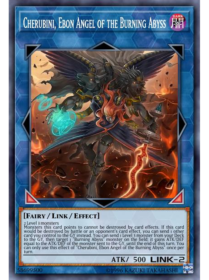 Cherubini, Ebon Angel of the Burning Abyss - RA01-EN042 - Secret Rare 1