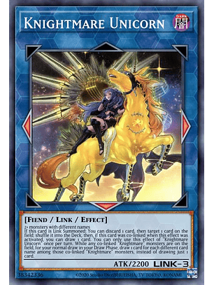 Knightmare Unicorn (alternate art) - RA01-EN043 - Secret Rare