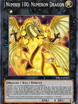 Number 100: Numeron Dragon - RA01-EN039 - Platinum Secret Rare