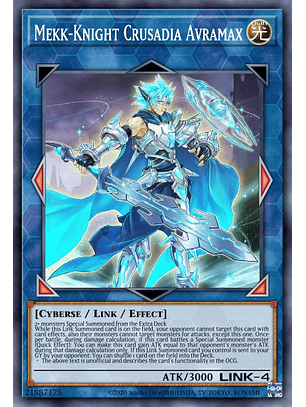 Mekk-Knight Crusadia Avramax - RA01-EN044 - Platinum Secret Rare