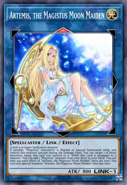 Artemis, the Magistus Moon Maiden - RA01-EN049 - Platinum Secret Rare